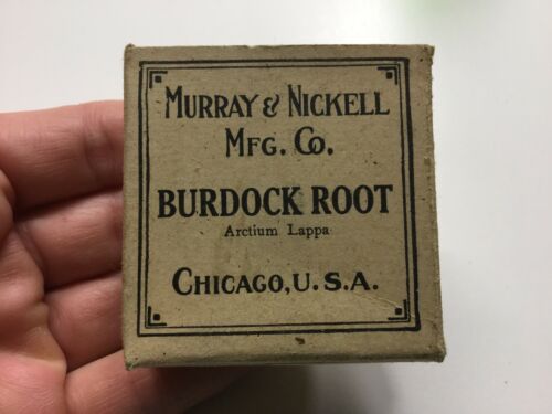 Vintage Crude Drug, Burdock Root, Murray & Nickell Chicago