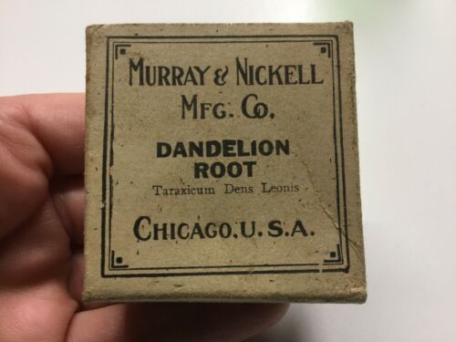 Vintage Crude Drug, Dandelion Root, Murray & Nickell Chicago