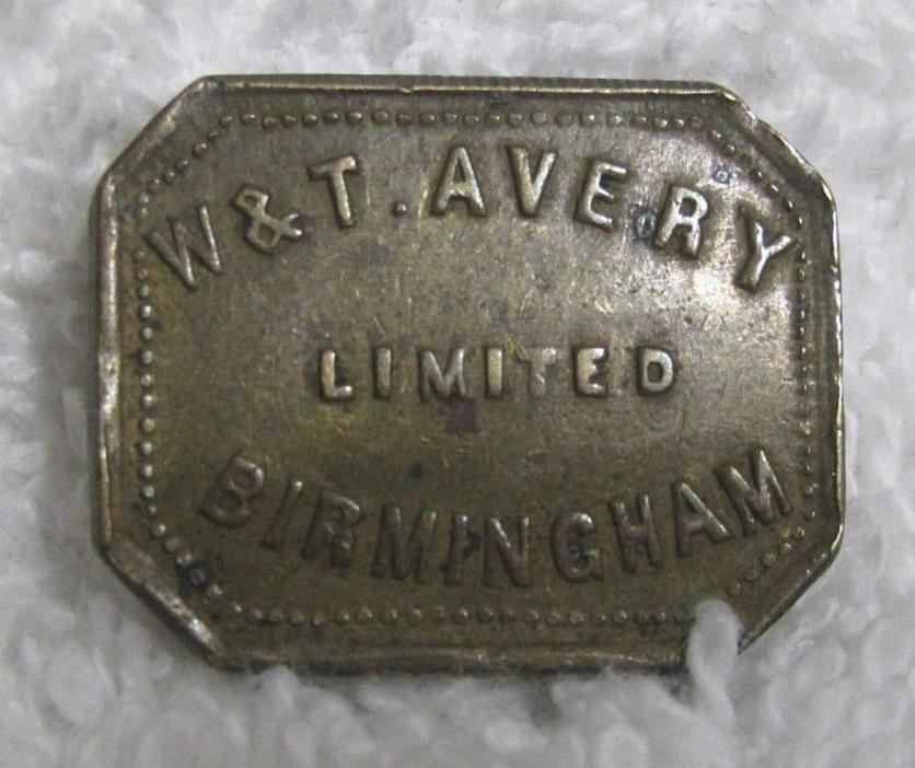 Antique W&T. AVERY Limited Birmingham APOTHECARY WEIGHT TWO 3ij Drachms