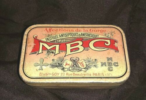 Antique French Tin Medicine MBC 