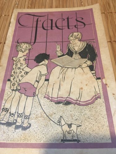 ANTIQUE PHARMACY MEDICINE LYDIA E. PINKHAM'S FACTS  1927