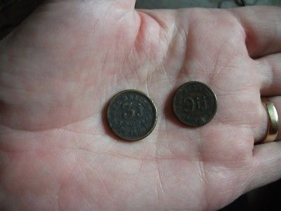 2 Scruples Weight Measure Tokens 1 Drachm Apothecary