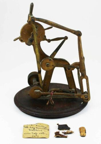 Antique 1872 Patent Model - Shoe Sole Burnishing Machine -A. C. Carey Mass.