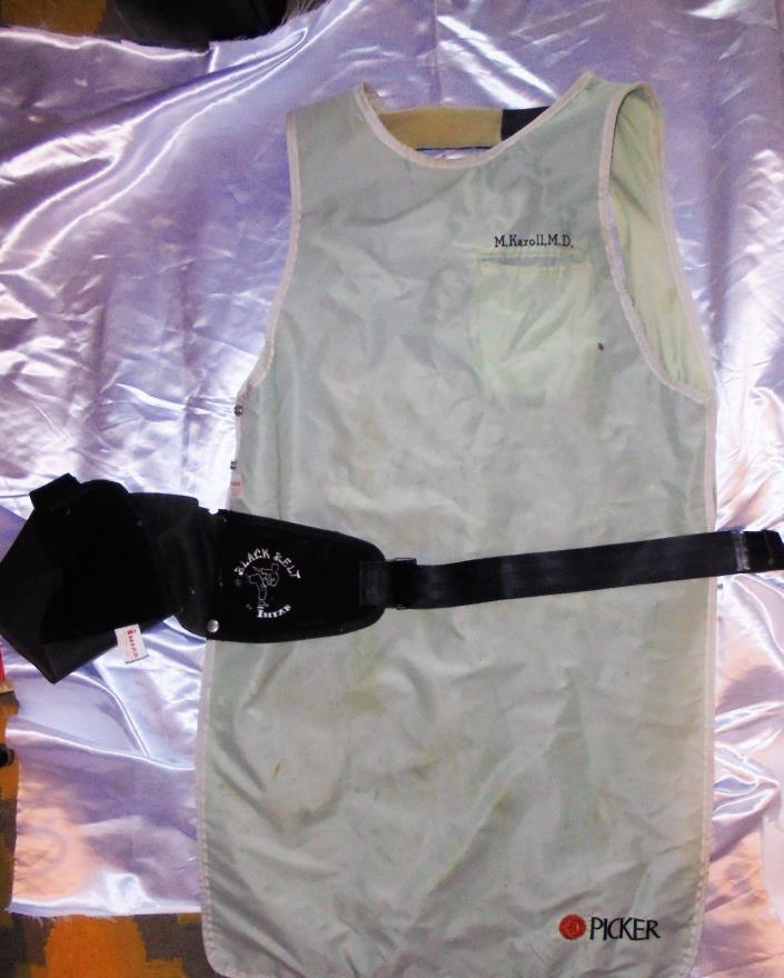 Vintage Lead Dental Xray X-ray Protective Patient Apron Shield DRS NAME 1940's?
