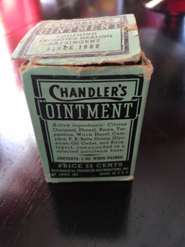 Antique Chandlers Salve Ointment Bottle
