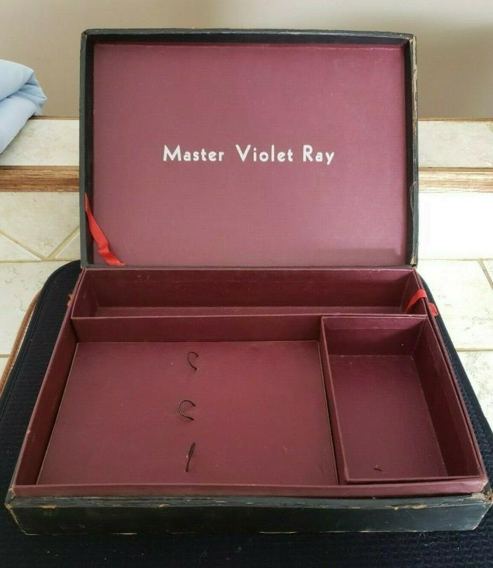 VINTAGE MASTER VIOLET RAY HEAVY CARDBOAD BOX ONLY