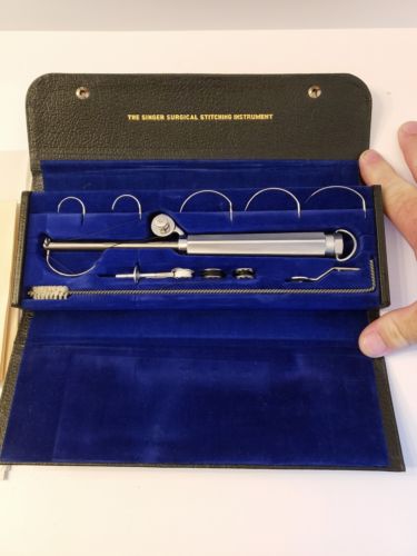 A-3 Singer Surgical Stitching Instrument 1942 unused. Suture kit