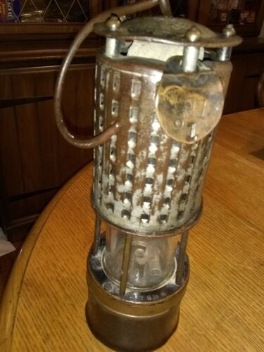 VINTAGE ANTIQUE OLD  KOEHLER BUREAU OF MINES MINERS PERMISSIBLE SAFETY LAMP