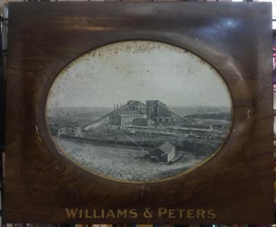 Williams & Peters Coal Mine New York Self Framed Tin Sign 24.25 X 20.25 Inches