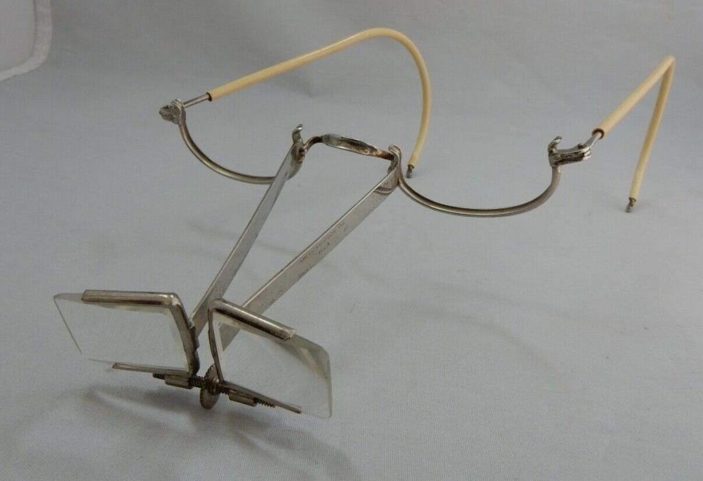 Antique BEEBE Binocular Loupes Magnifying Glasses Optic American Optical Co.