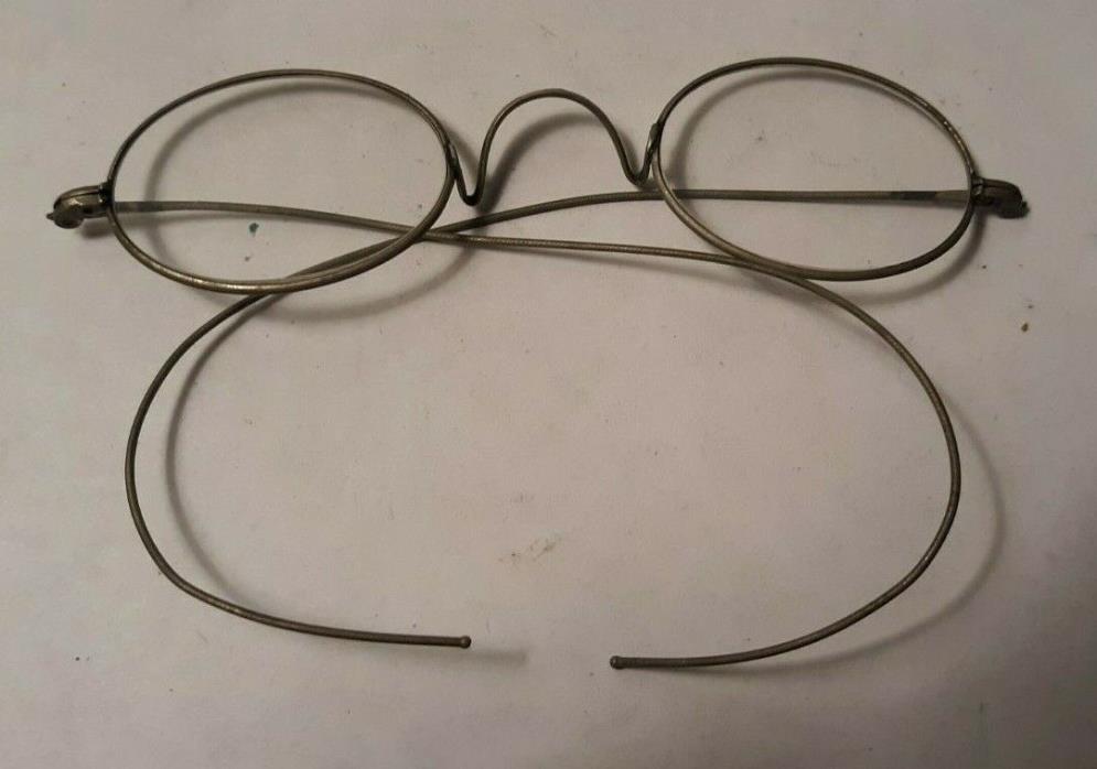 Antique Silver Wire Frame Eyeglasses Frames OLDIES