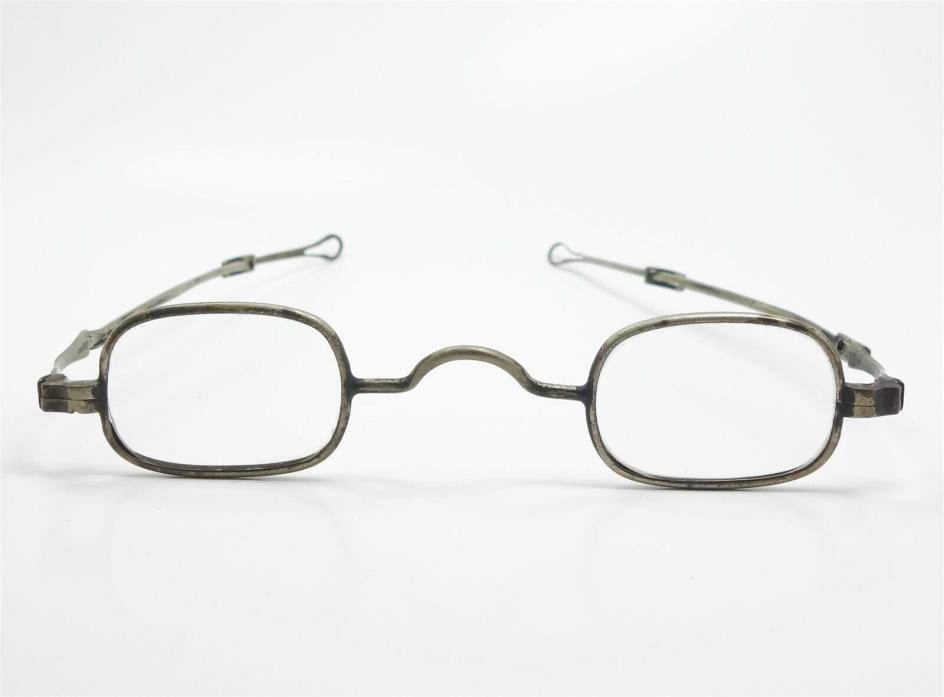 Antique Adjustable Benjamin Franklin Style Silver SP Spectacles Eyeglasses