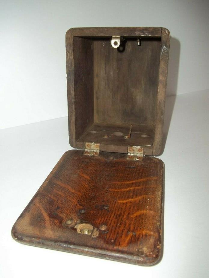 Telegraph Bell Box Tiger Oak 1/4 Sawn Antique