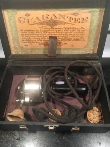 Early 1900s Hamilton Beach Vibrator In Box Type F And Works