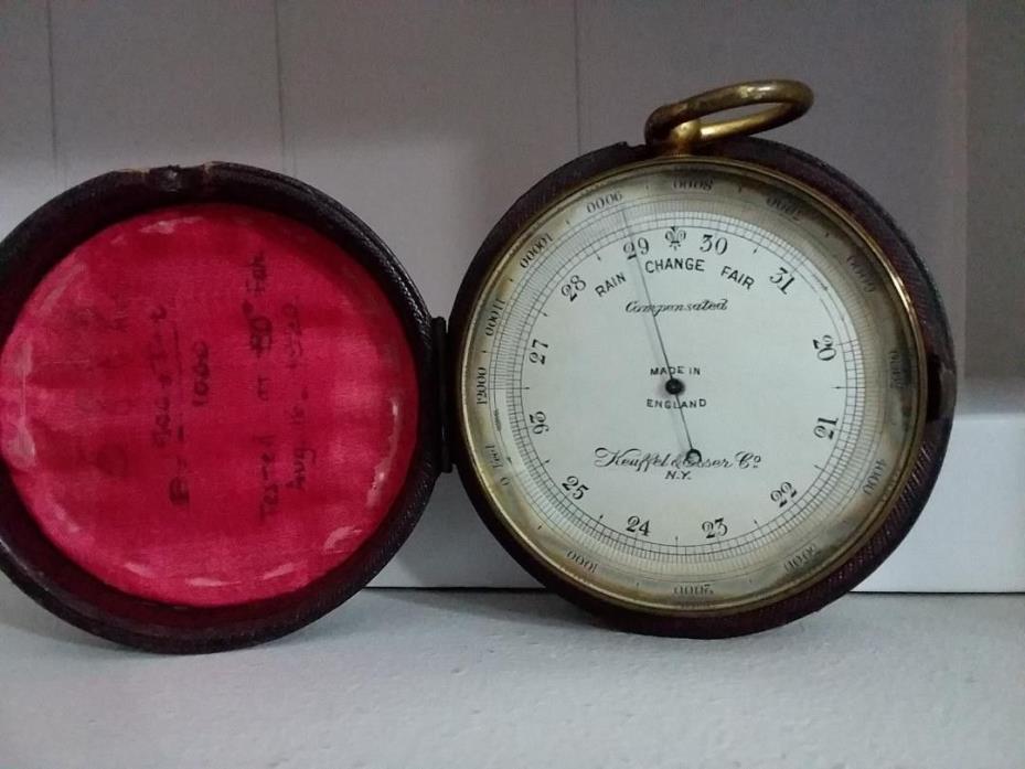 Antique K & E, KEUFFEL & ESSER Field Engineering Surveying Barometer Altimeter
