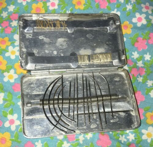 Vintage Aluminum Needle Case~PAT~APL~