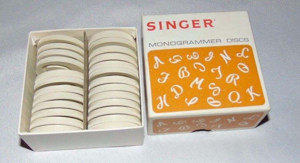 Vintage SINGER Monogrammer Discs # 171288 One Letter Missing *L*