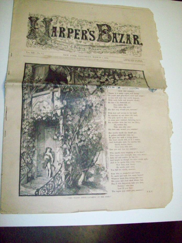 HARPER'S BAZAR SATURDAY, MARCH 1. 1879