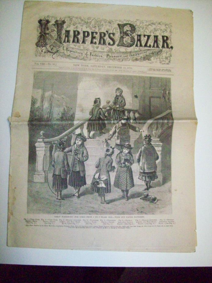 HARPER'S BAZAR DEC 11, 1875