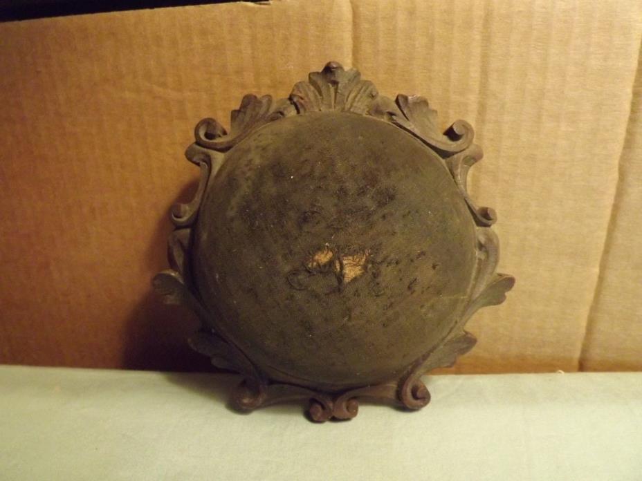 Antique Victorian Pin Cushion Wood Base 5.5