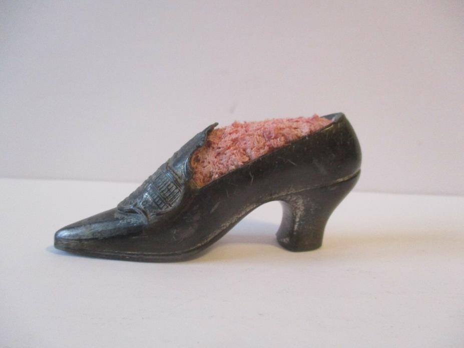 Antique Silver  Ladies Shoe Pin Cushion Shoe Washington DC, The Capitol