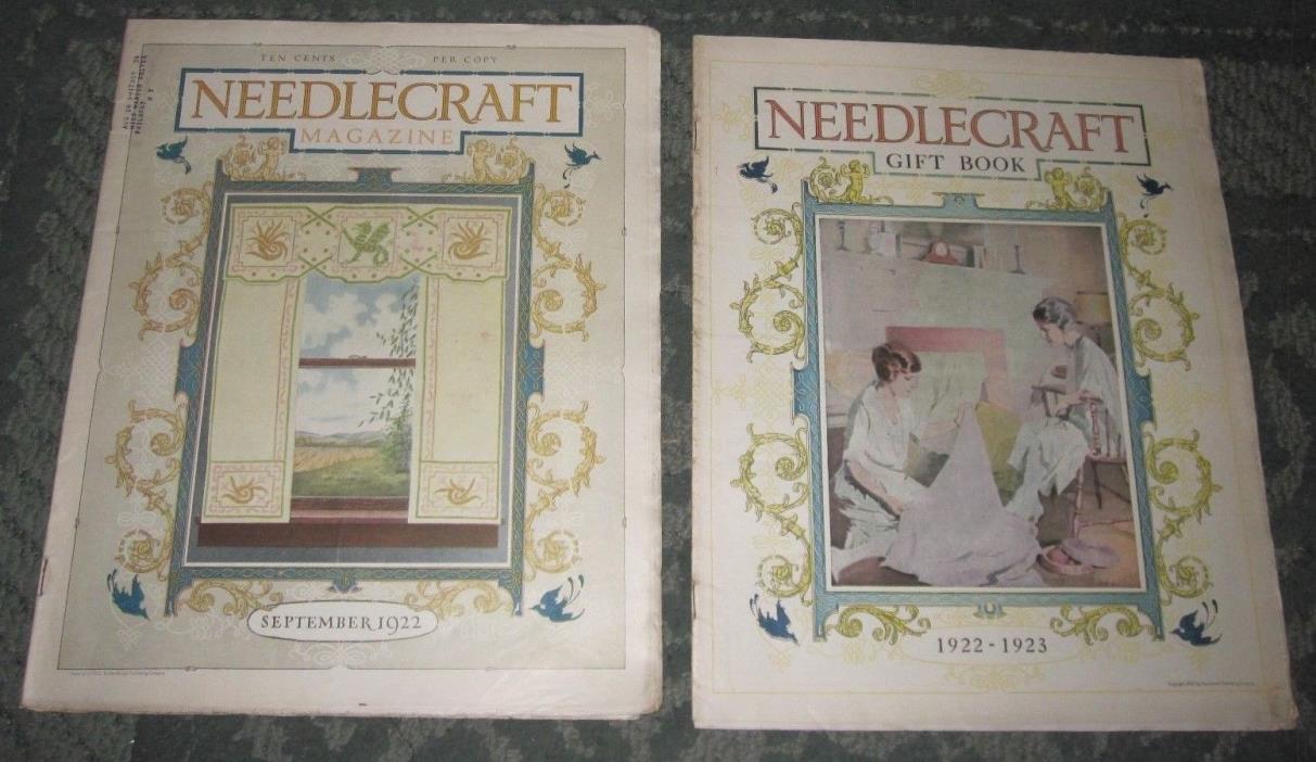 2 SEPTEMBER 1922 AND 1922-23 GIFT BOOK - PUBLICATIONS - NEEDLECRAFT