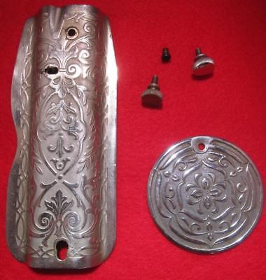 VINTAGE 1922 SINGER MODEL 66 FACEPLATE & REAR COVER NICE 32506