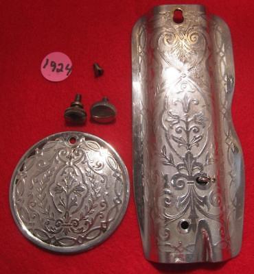 VINTAGE 1924 SINGER MODEL 66 FACEPLATE & REAR COVER NICE 32506
