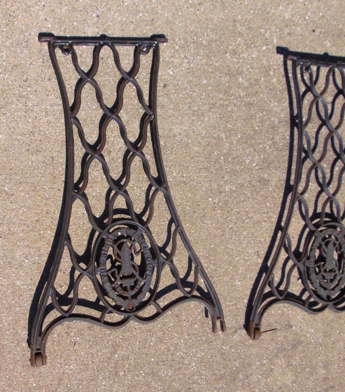 Singer Sewing Machine Cast Iron Treadle Legs ~ Pick-up only ~ No shipping