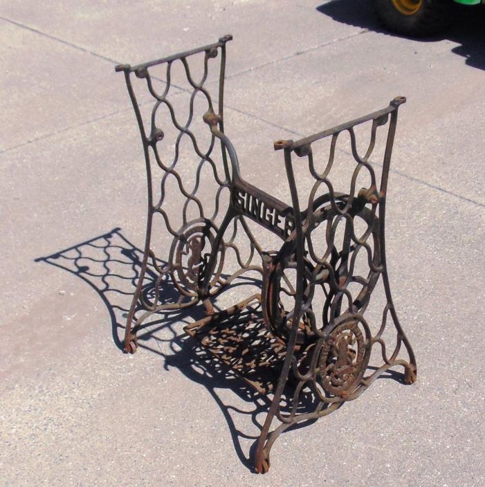 Singer Sewing Machine Cast Iron Treadle Base ~ Pick-up only ~ No shipping