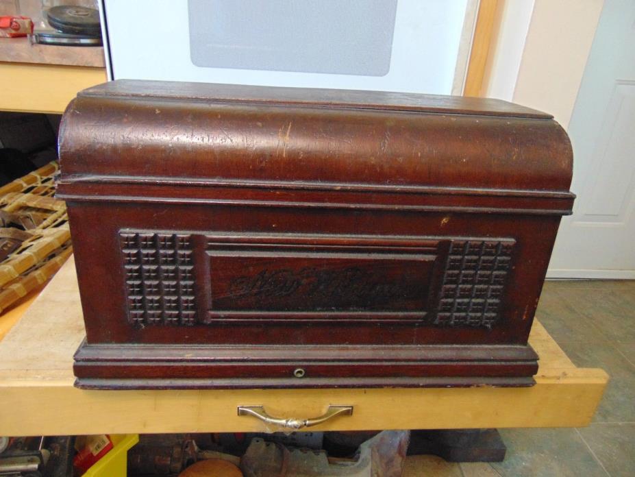 vintage  sewing machine  lid   new william   nice  #  5325