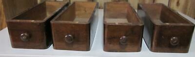 4 VINTAGE OAK DRAWERS 1910 SINGER TREADLE SEWING MACHINE CABINET