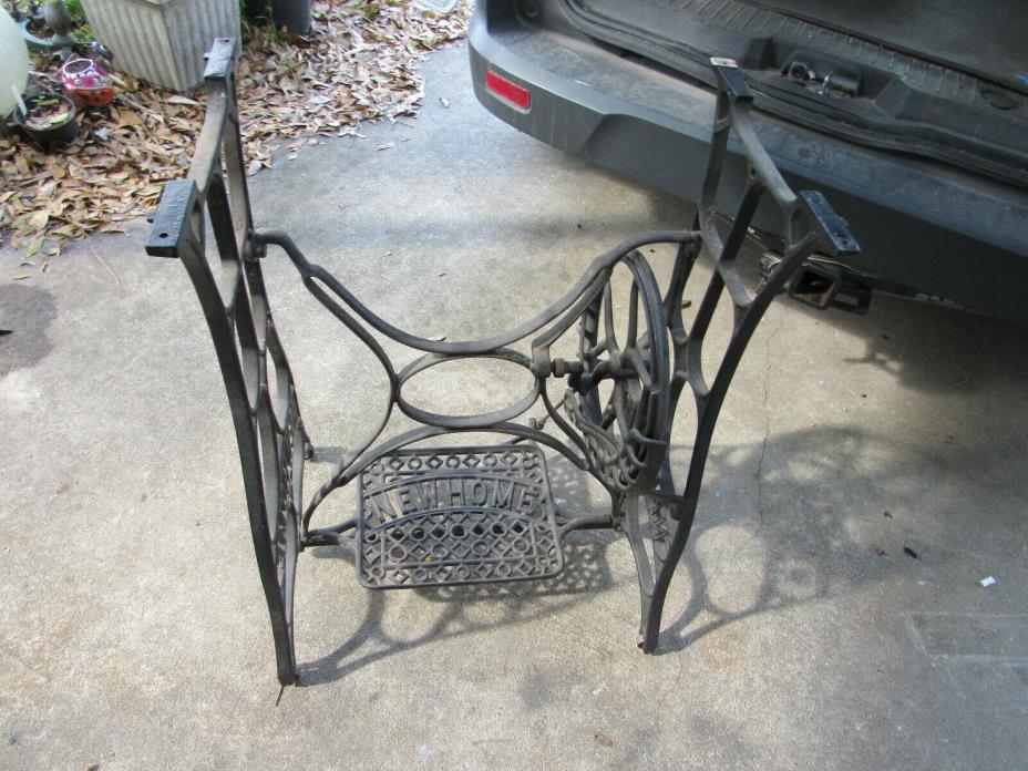 NEW HOME Antique Treadle Sewing Base, Industrial Legs, Table Legs,