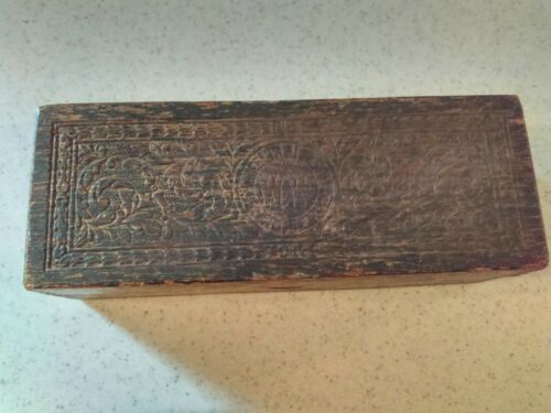 VINTAGE WHEELER & WILSON SEWING MACHINES ACCESSORY WOODEN BOX   8.5