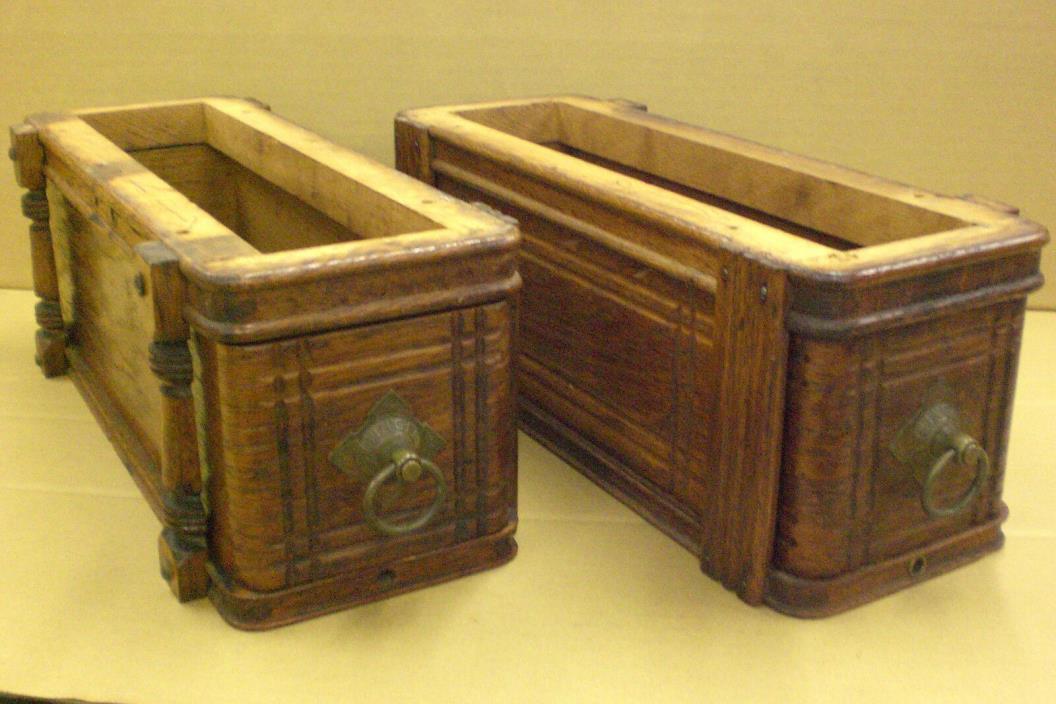 Vintage Cast Iron Singer Treadle Sewing Machine 2 Drawers Set & Frames Parts