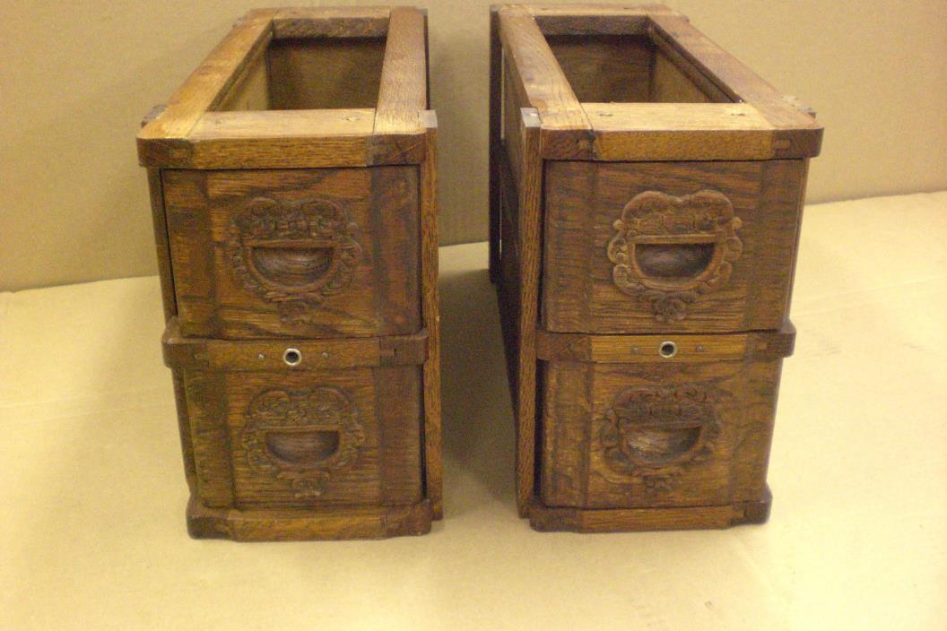 Antique Vintage Cast Iron Damascus Treadle Sewing Machine 4 Drawers Set Frames