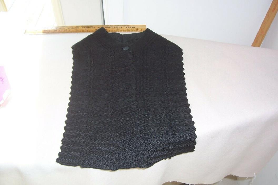 Vtg Black Victorian Edwardian Muffler The Bradley Knitting Company