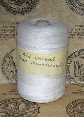 Antique Flax Sinew(?) Thread Large Spool from Kit Carson Auction Las Animas Colo