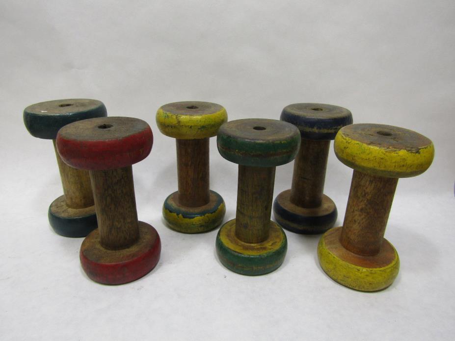 Lot of 6 Vintage Wooden 3