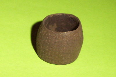 Genuine MEDIEVAL OPEN TOPPED BEEHIVE THIMBLE artifact antiquity good antique G