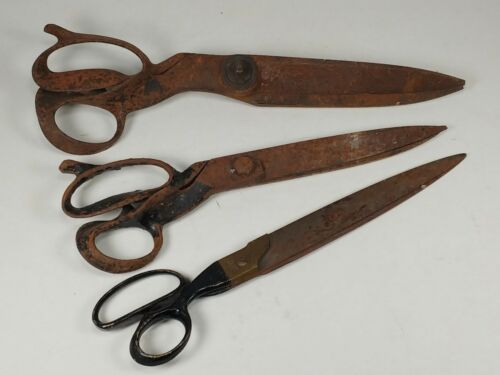 Tailor Scissors lot Antique Rare Vintage Parts Restore Repair lot