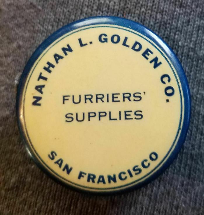 Vintage Antique Nathan Golden Furrier San Francisco Celluloid Cloth Tape Measure