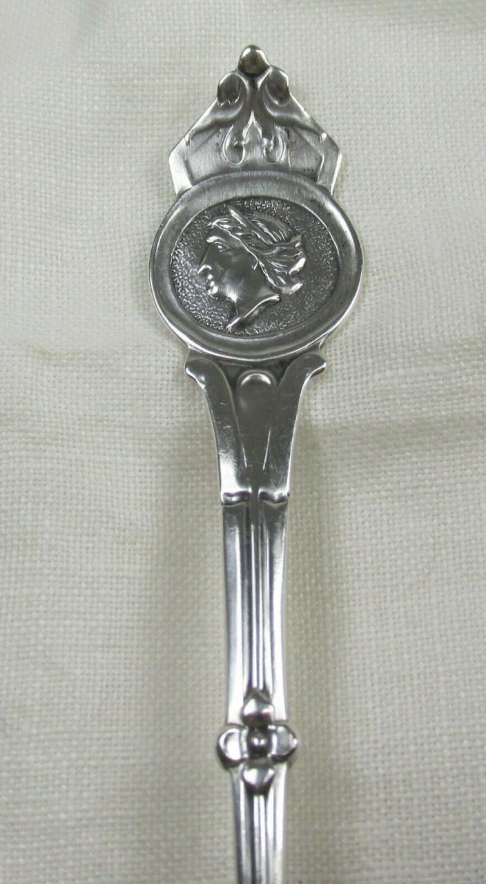JW Tucker American Coin Silver (.900) Medallion Spoon