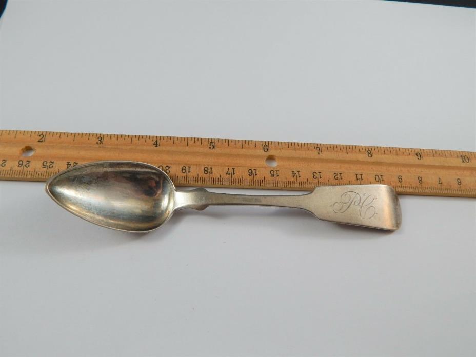 6  American Coin Silver Spoons Abraham Fellows Troy Albany Buffalo 1806 -1861