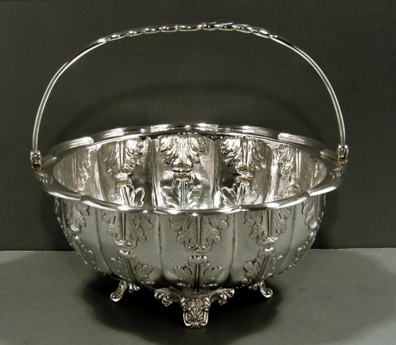 Chinese Export Silver Basket       c1840 KHECHEONG  -  28 OUNCES