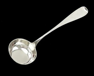 Mid 1800's Antique Large Dutch Silver Soup/Punch Ladle B&V 6 Ounce Capacity Bowl