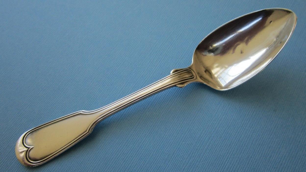 Antique c.1840 Canfield & Brother Coin Silver Teaspoon  29.8 grams
