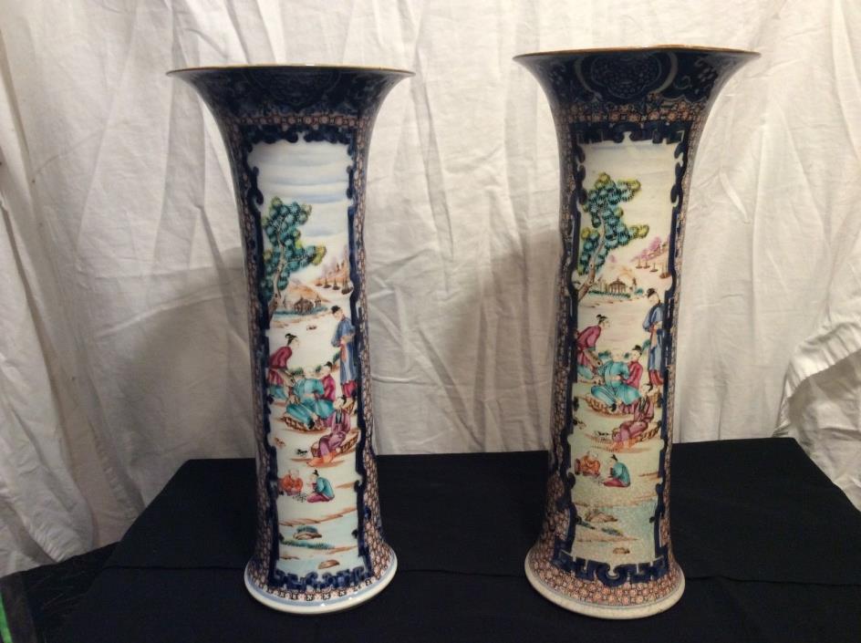 Antique Chinese Export Vases Circa 1770