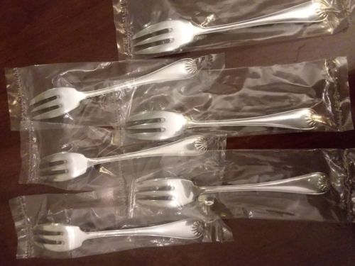 Christofle Vendome French Silver 6 Oyster Forks