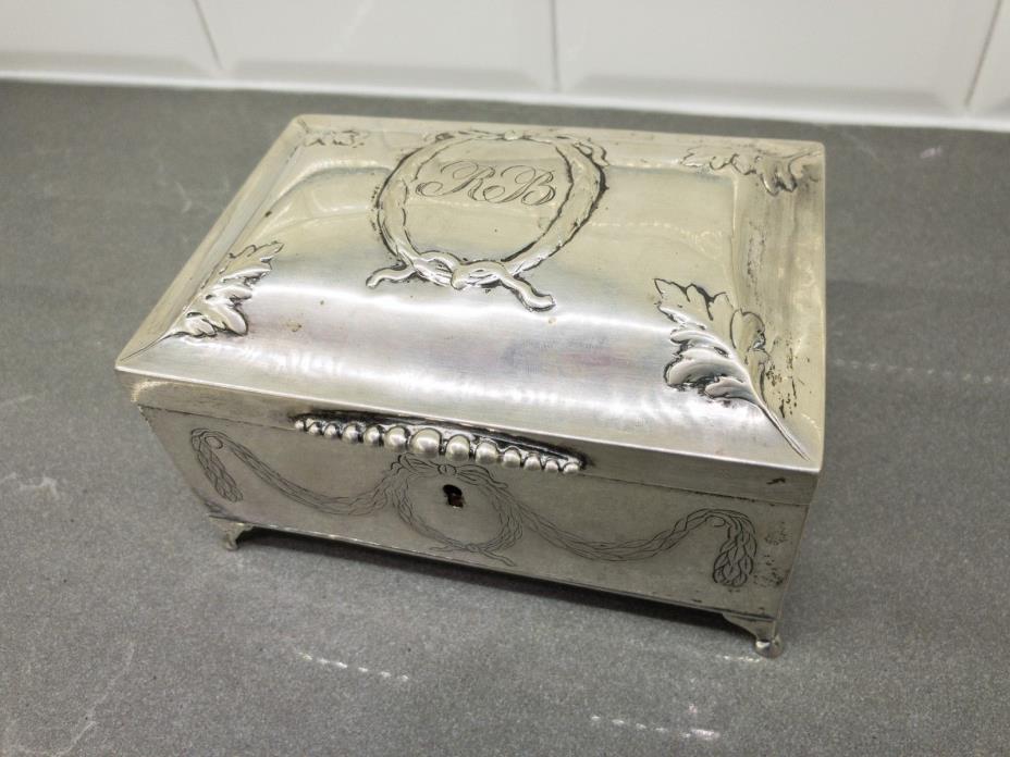 Antique Berlin German Sterling Silver Sugar Etrog Judaica Box 18th/19th Century